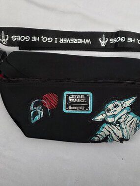 LOUNGEFLY X Disney The Mandalorian the Child Grogu Star Wars Neoprene Fanny Pack